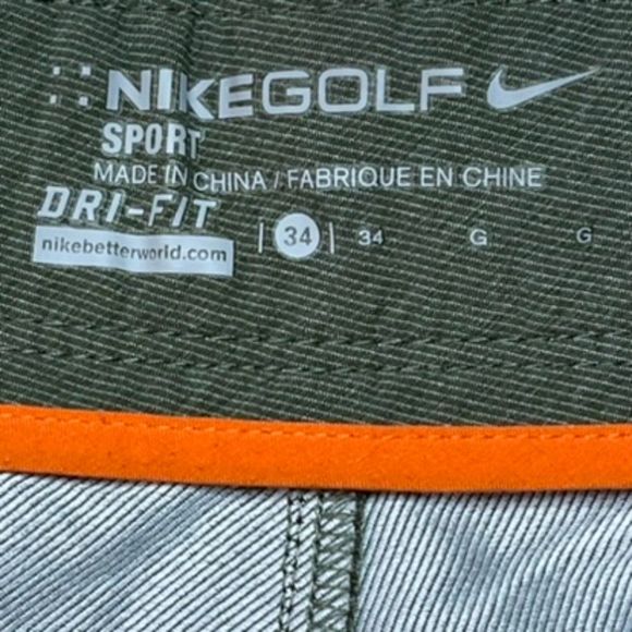 Nike Golf Men's DRI-FIT Chino Shorts Green Size 34 Stretch Casual Sport - Picture 4 of 5